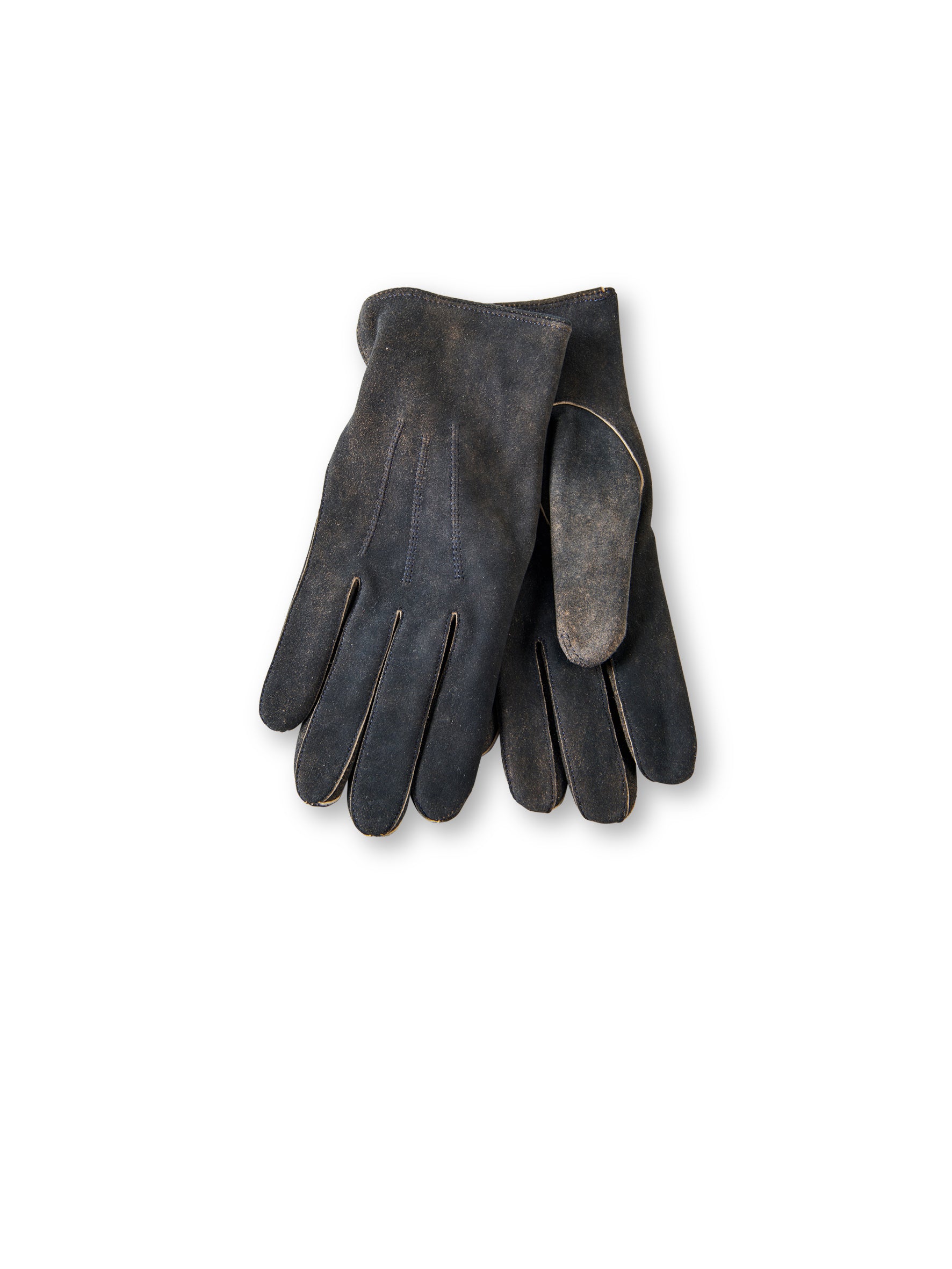 Anthracite-colored goatskin gloves